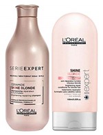 Ficha técnica e caractérísticas do produto L'Oréal Shine Blonde Shampoo (300ml) e Condicionador (150ml)