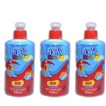 Lorys Kids Red Shake Creme P/ Pentear Infantil 300g (kit C/03)