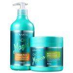 Ficha técnica e caractérísticas do produto Lowell Cacho Magico Máscara 450gr + Shampoo Magic Poo 500ml