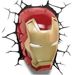 Ficha técnica e caractérísticas do produto Luminária 3D Máscara Homem de Ferro
