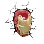 Ficha técnica e caractérísticas do produto Luminária Máscara Homem de Ferro 3d Light Fx Iron Man 3 Avengers