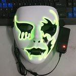 Ficha técnica e caractérísticas do produto Luminous EL fio máscara de Halloween Light Up Cosplay máscara máscaras criativa Morte Careta por Costume Party Festival Mostrar Funny prank tools