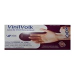 Ficha técnica e caractérísticas do produto Luva de Vinil Volk Descartável Sem Amido G Contém 100