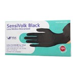 Ficha técnica e caractérísticas do produto Luva Nitrílica Descartável Sensivolk Black 50 Unidades Tam. 7 (P) - Volk do Brasil