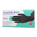 Ficha técnica e caractérísticas do produto Luva Nitrílica Descartável Sensivolk Black 50 Unidades Tam. 8 (M) - Volk do Brasil