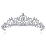 Ficha técnica e caractérísticas do produto Luxo Crystal Crown nupcial Tiaras Diadem por Mulheres Cabelo Acess¨®rios DA013-A