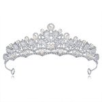 Ficha técnica e caractérísticas do produto Luxo Crystal Crown nupcial Tiaras Diadem por Mulheres Cabelo Acessórios DA008-A