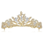 Ficha técnica e caractérísticas do produto Luxo Crystal Crown nupcial Tiaras Diadem por Mulheres Cabelo Acessórios DA012-A