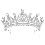 Ficha técnica e caractérísticas do produto Luxo Crystal Crown nupcial Tiaras Diadem por Mulheres Cabelo Acessórios DA010-A
