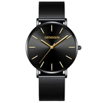 Ficha técnica e caractérísticas do produto Luxury Mens Black Dial Stainless Steel Date Quartz Analog Sport Wrist Watch