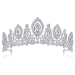 Ficha técnica e caractérísticas do produto Luxo Crystal Crown nupcial Tiaras Diadem por Mulheres Cabelo Acessórios DA011-A