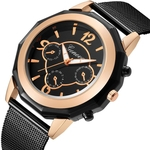 Ficha técnica e caractérísticas do produto Luxury Women Stainless Steel Watch Analog Quartz Bracelet Wrist Watches Gift