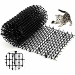 Ficha técnica e caractérísticas do produto 2m Jardim Prickle Strip Dig Stop Cat Dog Repelente Spike Mat Netting Com Pregos