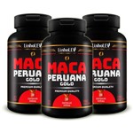 Ficha técnica e caractérísticas do produto Maca Peruana Gold Pura KIT 3 Frascos 180 Caps