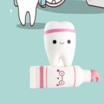 Ficha técnica e caractérísticas do produto Macio pasta de dente e dente lenta Nascente Perfumado Toy aliviar o stress