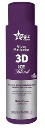 Ficha técnica e caractérísticas do produto Magic Color Gloss Matizador 3d Ice Blond 500ml