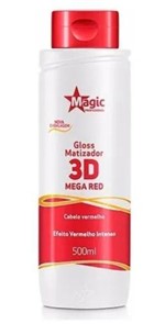 Ficha técnica e caractérísticas do produto Magic Color Gloss Matizador 3d Mega Red 500ml