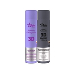 Ficha técnica e caractérísticas do produto Magic Color - Kit 3D Shampoo 300ml + Matizador Blond Black Efeito Grafite 300ml