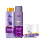 Ficha técnica e caractérísticas do produto Magic Color - Kit 3D Shampoo + Matizador Magic Power Efeito Perola + Noblesse K
