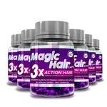 Magic Hair Caps - Kit Com 6 Unidades (30 Cápsulas Cada)