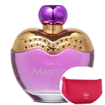 Majestic Fiorucci Eau de Cologne - Perfume Feminino 90ml+Necessaire Pink com Puxador em Fita