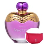 Ficha técnica e caractérísticas do produto Majestic Fiorucci Eau de Cologne - Perfume Feminino 90ml+Necessaire Pink com Puxador em Fita