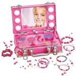 Ficha técnica e caractérísticas do produto Maleta Camarim Porta Miçangas Barbie com Luzes 7432-5 Fun