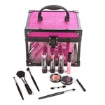 Ficha técnica e caractérísticas do produto Maleta de Maquiagem Clear Pink Fenzza 1 Un