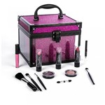 Ficha técnica e caractérísticas do produto Maleta de Maquiagem Fenzza Clear Make Pink FZ-MT97PK-D