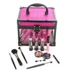 Ficha técnica e caractérísticas do produto Maleta de Maquiagem Fenzza Clear Pink 1un