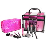 Ficha técnica e caractérísticas do produto Maleta Kit Maquiagem Pink Glitter Fenzza