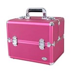 Ficha técnica e caractérísticas do produto Maleta Profissional Maquiagem Pink Bsb15098 Jacki Design