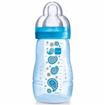 Ficha técnica e caractérísticas do produto Mamadeira Easy Active Fashion Bottle Azul 2+ 270ml - MAM