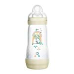 Ficha técnica e caractérísticas do produto Mamadeira Mam Easy Start First Bottle Bico de Silicone Skin Soft Desenhos Sortidos 320ml 4+ Meses Neutra Ref: 4679