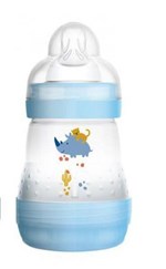 Ficha técnica e caractérísticas do produto Mamadeira Mam First Bottle Autoesterilizável 160ml Azul