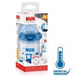 Ficha técnica e caractérísticas do produto Mamadeira Nuk First Choice 150ml Controle Temperatura Azul