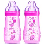 Ficha técnica e caractérísticas do produto Mamadeiras Dupla Fashion Bottle 270ml Girls - MAM