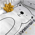 Ficha técnica e caractérísticas do produto Manta Bebê Tricot Urso Branco Grão de Gente