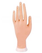 Ficha técnica e caractérísticas do produto Mão Postiça Treino Manicure Dedo Postiço Unha Gel Acrigel Fibra