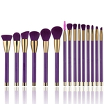 Ficha técnica e caractérísticas do produto Maquiagem 15pcs Professional Brushes Set Sombra Sobrancelha Kit Make Up Tools
