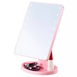 Ficha técnica e caractérísticas do produto Maquiagem levou Espelho USB Maquiagem Espelho desktop Moda portátil Espelho Armazenamento