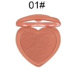 Ficha técnica e caractérísticas do produto Maquiagem Rosa Rosto Cor Heart-Shaped Blush Blush em p¨® de alta luz Blush