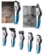 Ficha técnica e caractérísticas do produto Máquina Cabelo e Barba Aparador Barbeador Kemei 11 em 1