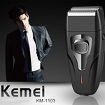 Ficha técnica e caractérísticas do produto Maquina De Barbear Kemei 2 Em 1 Barba E Pezinho Sem Fio Recarregável Bivolt Km-1103