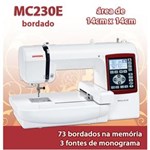Ficha técnica e caractérísticas do produto Maquina de Bordar Janome Modelo 230e - Bivolt