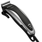 Ficha técnica e caractérísticas do produto Máquina de Cortar Cabelo Mondial Hair Stylo CR02 C/ 4 Pentes 220V - Preto/Prata