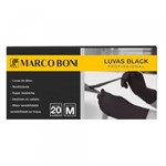 Ficha técnica e caractérísticas do produto Marco Boni 1454 Luvas P/ Procedimentos Látex Black M
