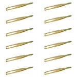 Ficha técnica e caractérísticas do produto Marco Boni 6117b Pinça Dourada Chanfrada (Kit C/12)
