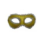 Ficha técnica e caractérísticas do produto Máscara Baile Purpurinada - Cor Dourada - Unidade