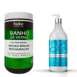 Ficha técnica e caractérísticas do produto Mascara Banho De Verniz E Bioplastia Reconstrução Haike500ml